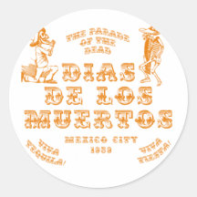 The Parade of the Dead Round Sticker