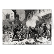 The Paris Commune: A Barricade at Issy Cards