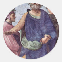 The Parnassus  By Raffael (Best Quality) Round Sticker