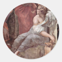 The Parnassus  By Raffael (Best Quality) Round Stickers