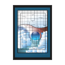 The Parting of The Sea Contemporary Christian Art Stretched Canvas Print