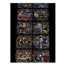 The Passion, lancet window in the west facade, 12t Post Card