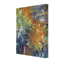 The Path Through the Irises by Claude Monet Stretched Canvas Print