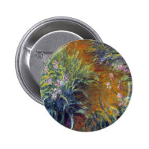 The Path Through the Irises by Claude Monet Pin