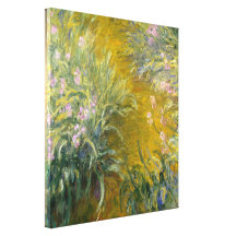 The Path through the Irises - Claude Monet Canvas Print