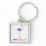 The Path to Cocktail Enlightenment Keychain