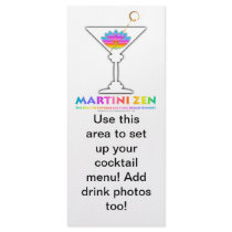 The Path to Cocktail Enlightenment Menu Rack Card