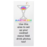 The Path to Cocktail Enlightenment Menu Rack Card rack cards