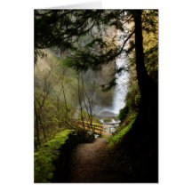 The Path to Latourell Falls Card