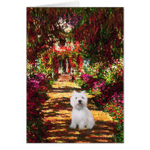 The Path - Westie 2 Greeting Cards