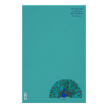 The Peacock Customized Stationery