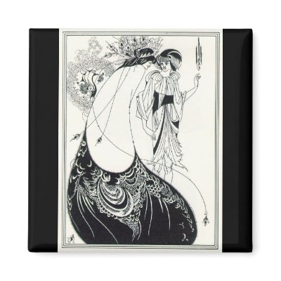 The Peacock Skirt Magnet by MyOtherPlanet