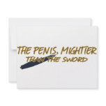 The Pen Is Mightier Than The Sword invitations