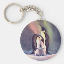 THE PENGUIN FAMILY by SHARON SHARPE Keychains