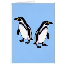 The Penguin Guards Greeting Card