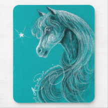 The Pensive Arabian Horse Mouse Pads