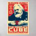 The People's Cube Marx Poster posters