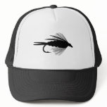 THE PERFECT BLACK FLY TRUCKER HAT