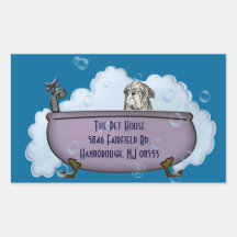 The Pet House Rectangular Sticker