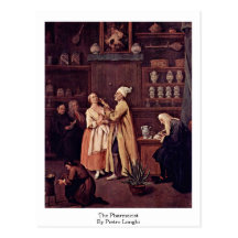 The Pharmacist By Pietro Longhi Post Card