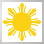 the Philippines   cropped sun, Philippines posters
