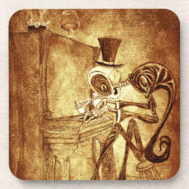 the piano player cork coasters
