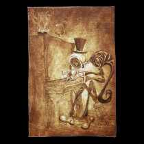 the piano player kitchen towels