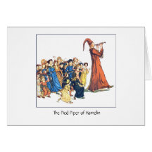 The Pied Piper of Hamelin, Greeting Card