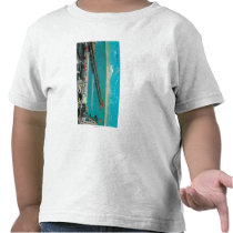 The Pier and Beach and Long Beach T-shirts