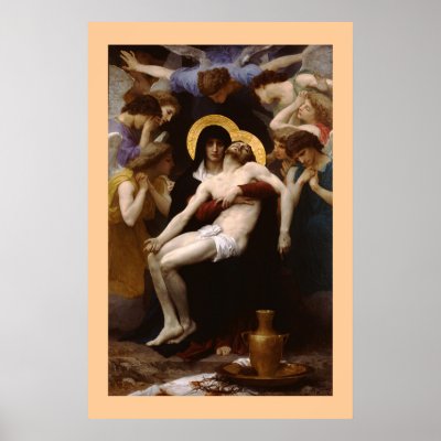 The Pieta by Bouguereau Poster by tctees