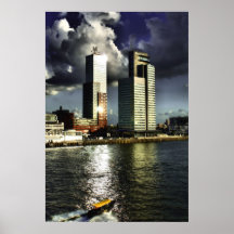 The Pillars and the Water Cab Print
