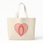 The Pink Heart of Love in the Shape of a Vulva bags