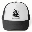 the pirate bay pirate ship logo hats