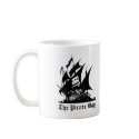 the pirate bay pirate ship logo mugs