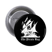 the pirate bay pirate ship logo pinback buttons