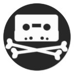 THE PIRATE BAY TAPE LOGO stickers