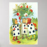 The Playing Cards Painting the Roses Full Colour Print