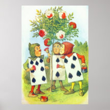 The Playing Cards Painting the Roses Full Colour Print