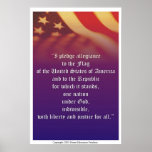The Pledge of Allegiance posters