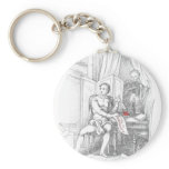 The Poet Pens an Ode to Immortality keychains