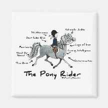 The Pony Rider Fridge Magnet
