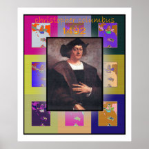 The Pop Art Christopher Columbus Poster