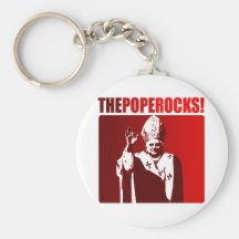 The Pope Rocks! Key Chains