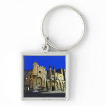 The Pope's Palace in Avignon at sunset. Built 2