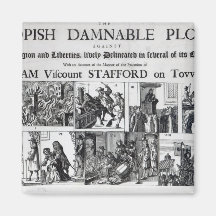 The Popish Damnable Refrigerator Magnet