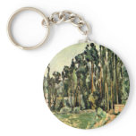 The Poplars By Paul Cézanne (Best Quality) keychains