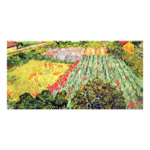 The Poppies By Vincent Van Gogh Photo Card Template