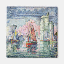 The Port at La Rochelle, 1921 Fridge Magnets