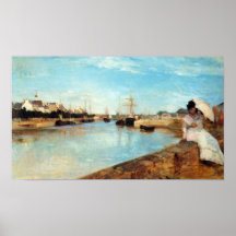 The port of Lorient by Berthe Morisot Print