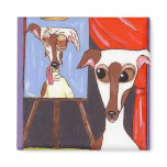The Portrait of Dorian Greyhound Magnet
